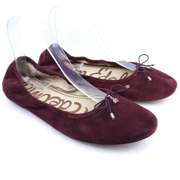 sam edelman burgundy flats